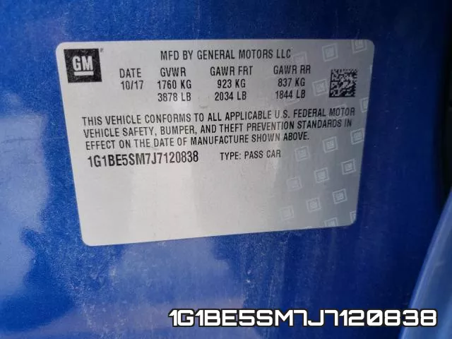 1G1BE5SM7J7120838 фото 2