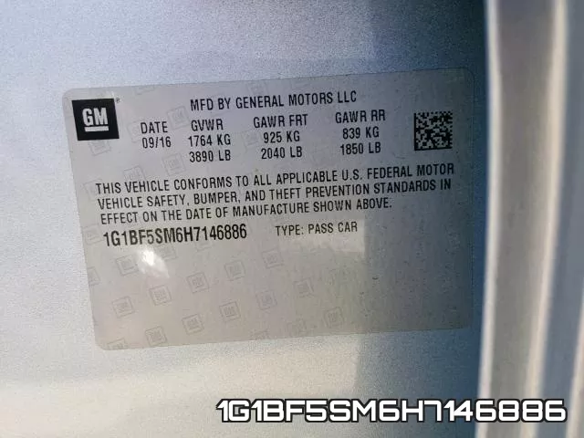 1G1BF5SM6H7146886 фото 2