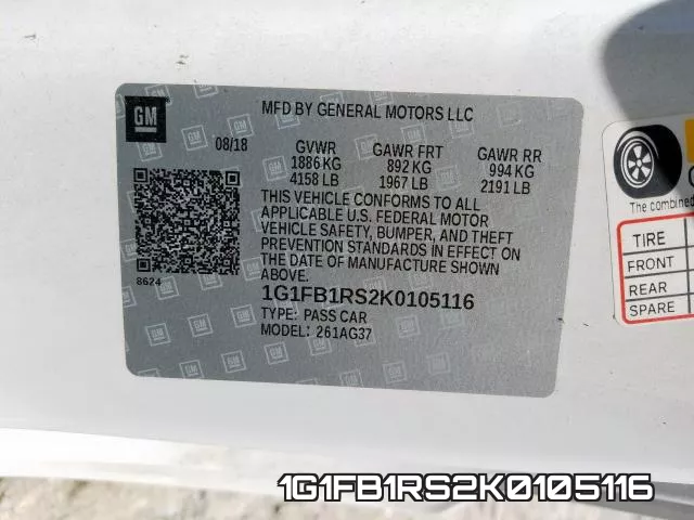 1G1FB1RS2K0105116 фото 2