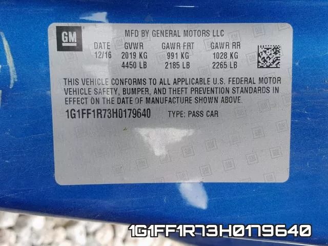 1G1FF1R73H0179640 фото 2