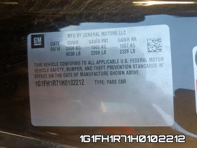 1G1FH1R71H0102212 фото 2