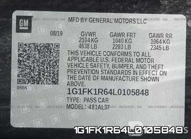 1G1FK1R64L0105848 фото 10