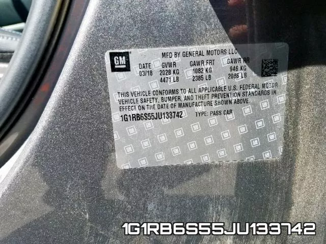 1G1RB6S55JU133742 фото 2
