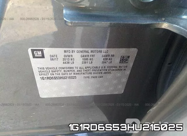 1G1RD6S53HU216025 фото 10