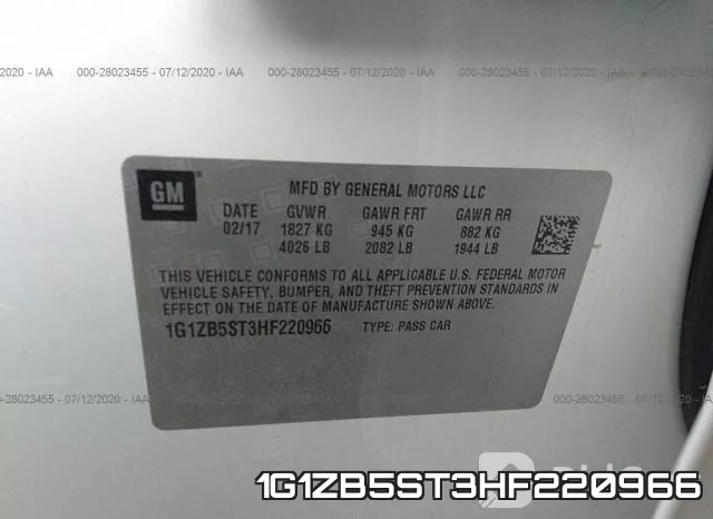 1G1ZB5ST3HF220966 фото 10