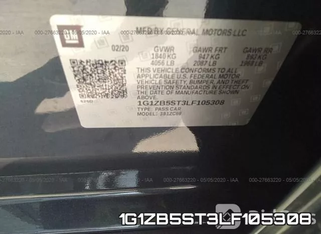 1G1ZB5ST3LF105308 фото 10