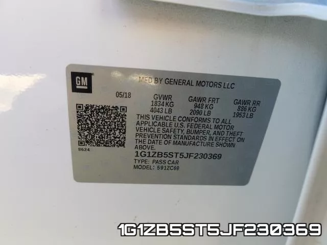 1G1ZB5ST5JF230369 фото 2