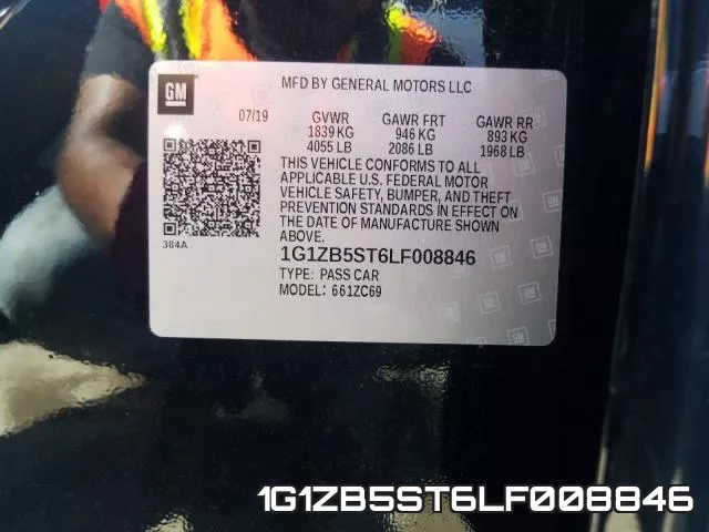 1G1ZB5ST6LF008846 фото 2