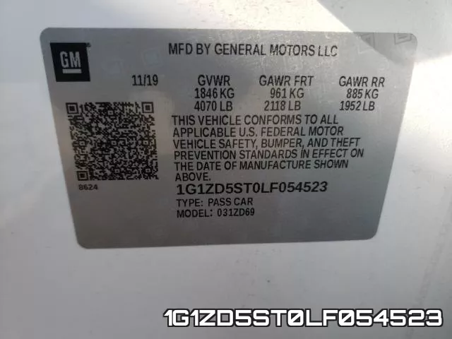1G1ZD5ST0LF054523 фото 2