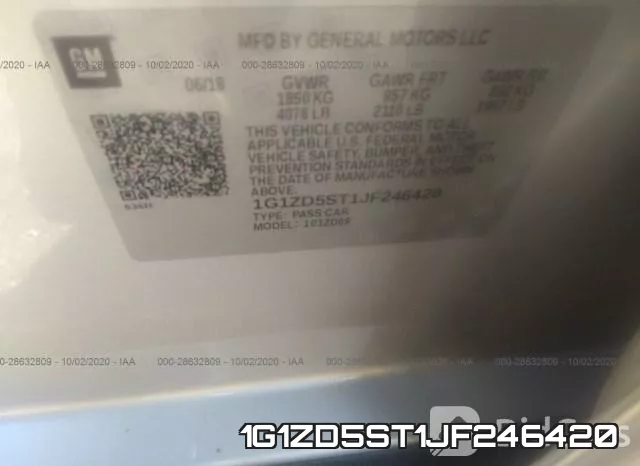 1G1ZD5ST1JF246420 фото 10