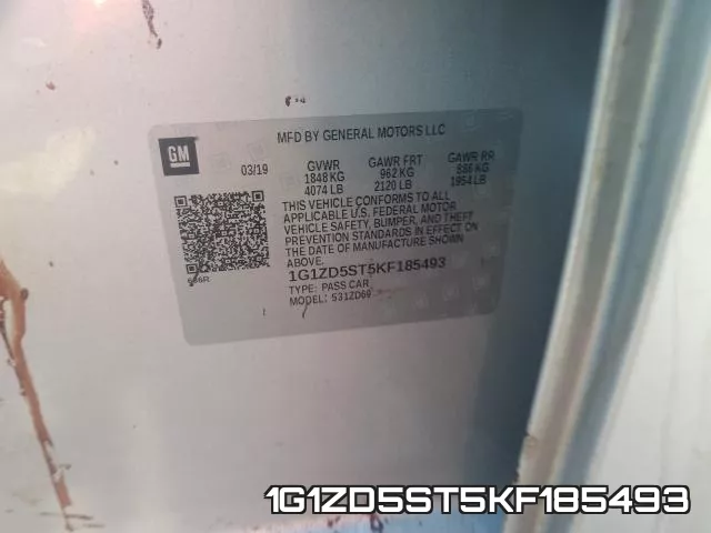 1G1ZD5ST5KF185493 фото 2