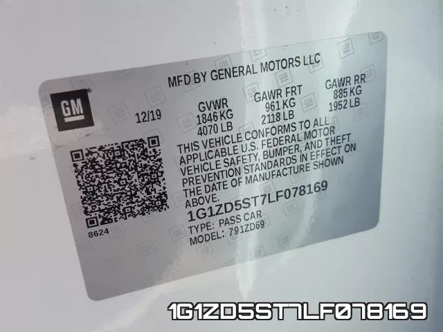 1G1ZD5ST7LF078169 фото 2