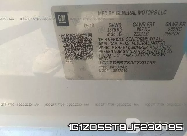 1G1ZD5ST8JF230795 фото 10