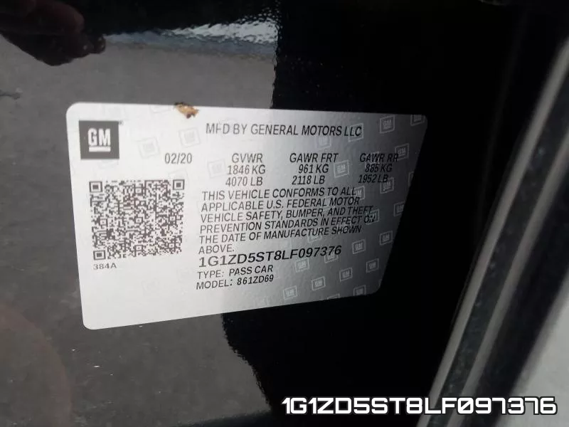 1G1ZD5ST8LF097376 фото 2