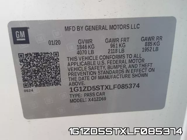 1G1ZD5STXLF085374 фото 2