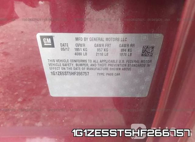 1G1ZE5ST5HF266757 фото 10