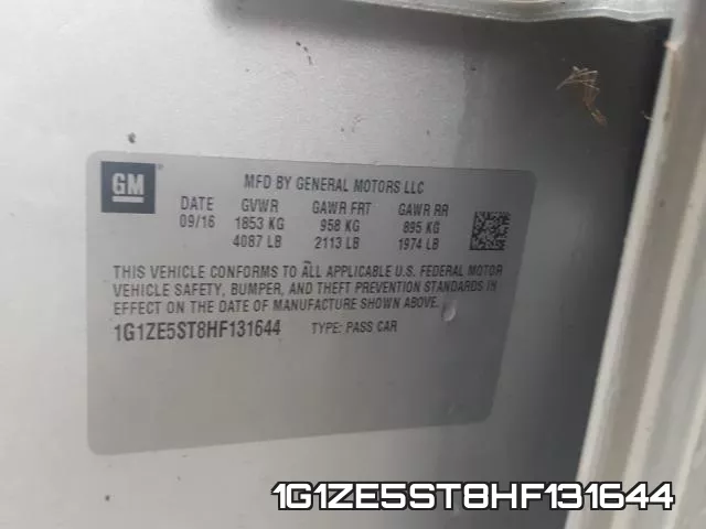 1G1ZE5ST8HF131644 фото 2