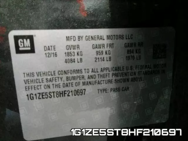1G1ZE5ST8HF210697 фото 2