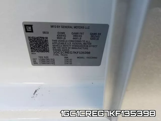 1GC1CREG7KF135398 фото 2