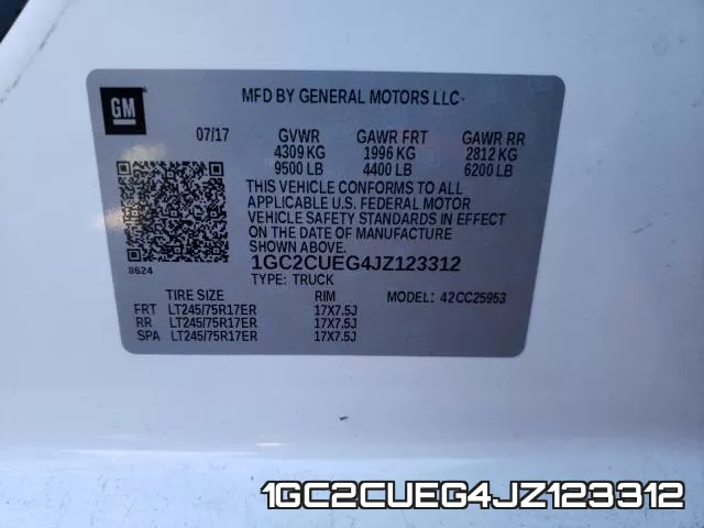 1GC2CUEG4JZ123312 фото 2