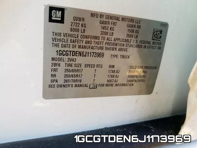 1GCGTDEN6J1173969 фото 2