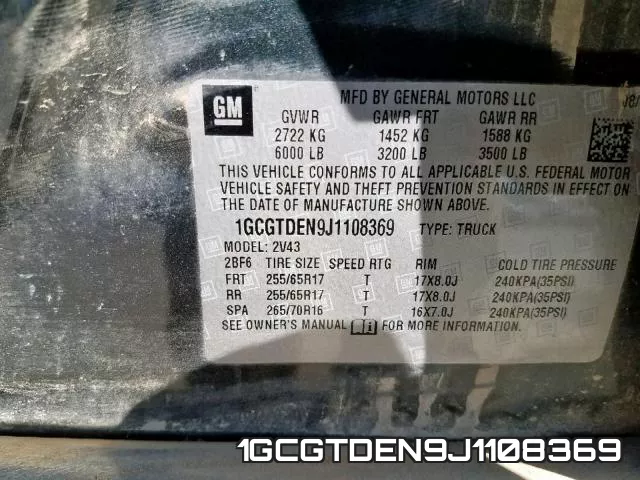 1GCGTDEN9J1108369 фото 2
