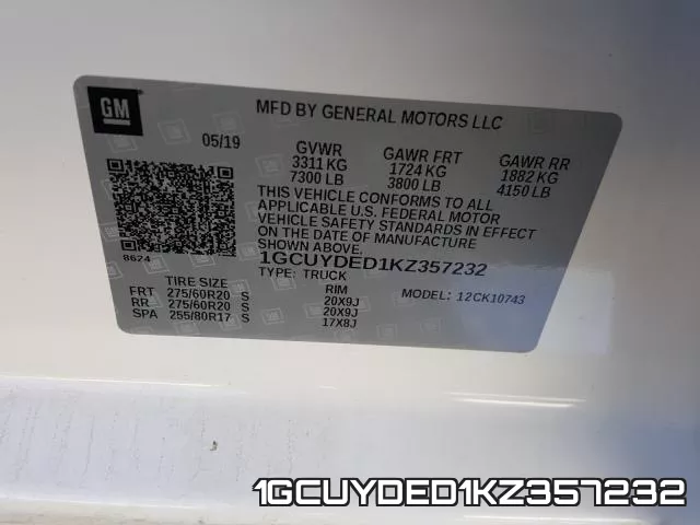 1GCUYDED1KZ357232 фото 2