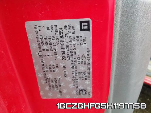 1GCZGHFG5H1197758 фото 2