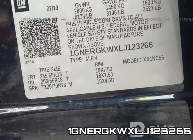 1GNERGKWXLJ123266 фото 10