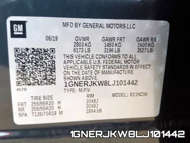 1GNERJKW8LJ101442 фото 2