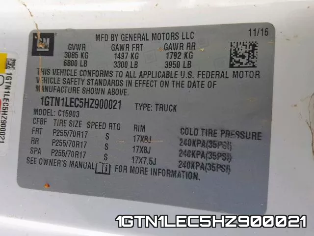 1GTN1LEC5HZ900021 фото 2