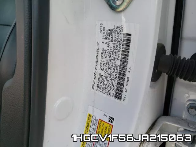 1HGCV1F56JA215063 фото 2