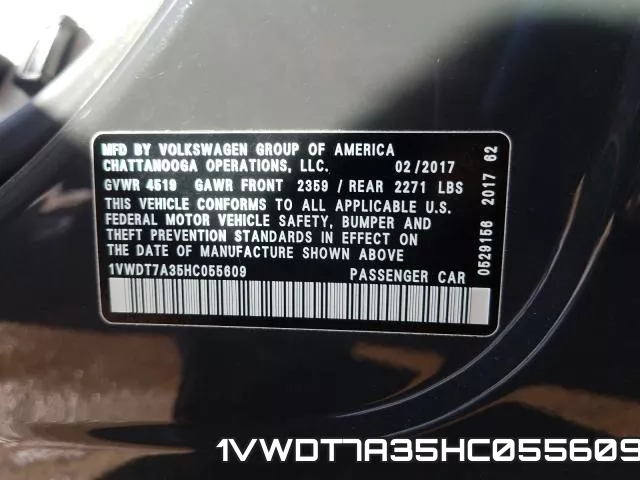 1VWDT7A35HC055609 фото 2