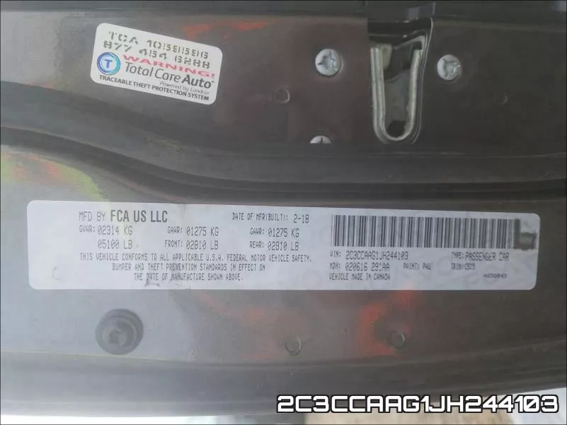 2C3CCAAG1JH244103 фото 2