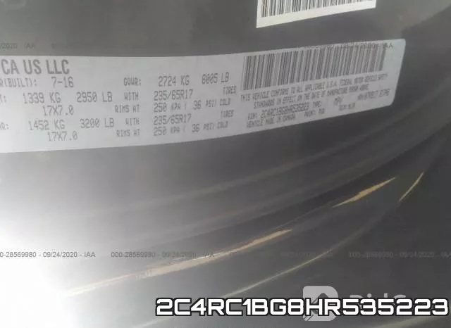 2C4RC1BG8HR535223 фото 10