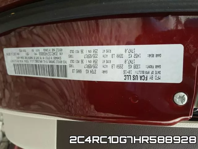 2C4RC1DG7HR588928 фото 2