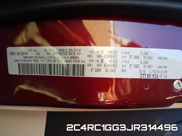 2C4RC1GG3JR314496 фото 2