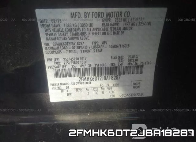 2FMHK6DT2JBA18287 фото 10