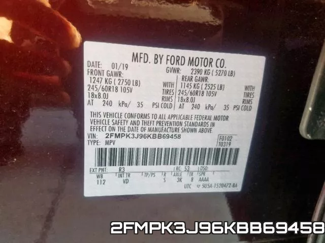 2FMPK3J96KBB69458 фото 2