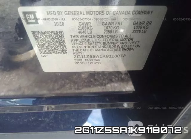 2G11Z5SA1K9118072 фото 10