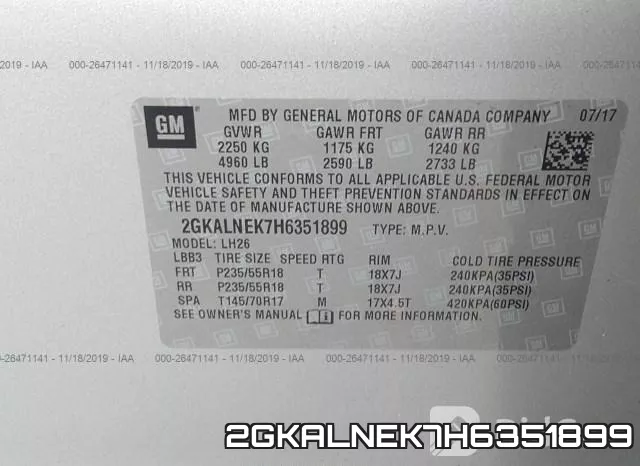 2GKALNEK7H6351899 фото 10