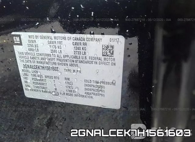 2GNALCEK7H1561603 фото 10