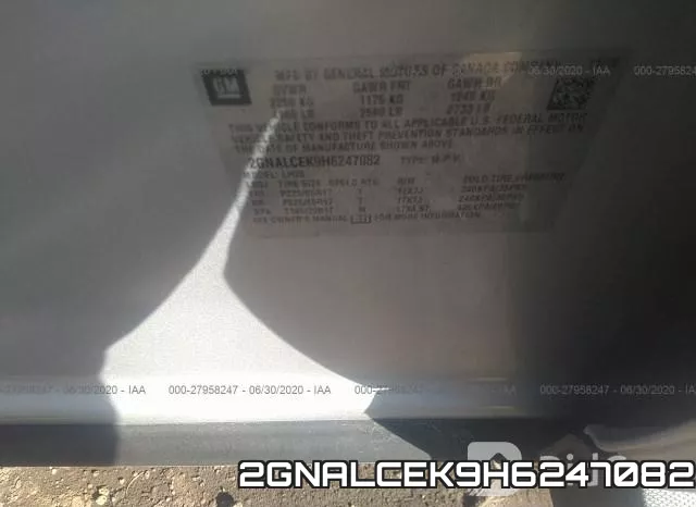 2GNALCEK9H6247082 фото 10