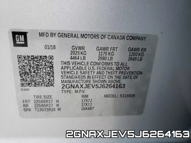 2GNAXJEV5J6264163 фото 2