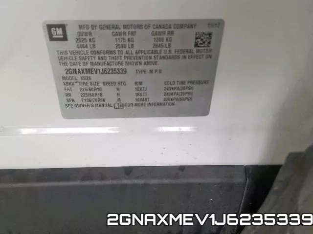 2GNAXMEV1J6235339 фото 2