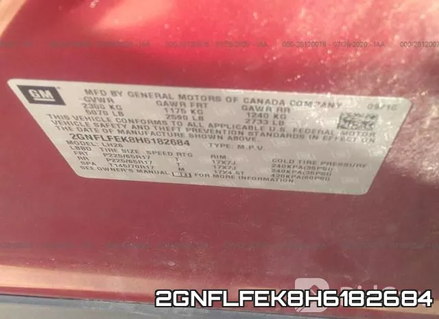 2GNFLFEK8H6182684 фото 10