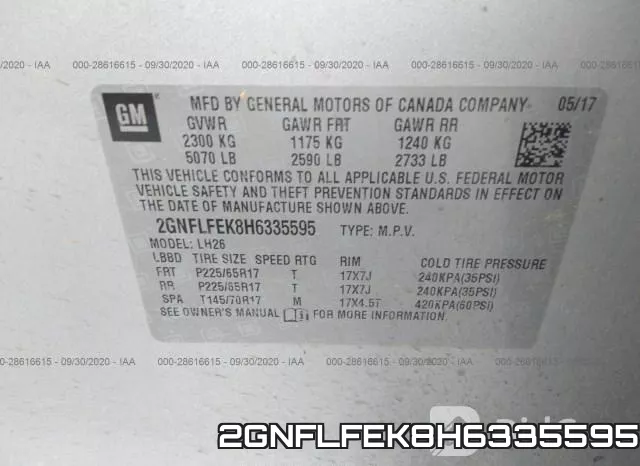 2GNFLFEK8H6335595 фото 10