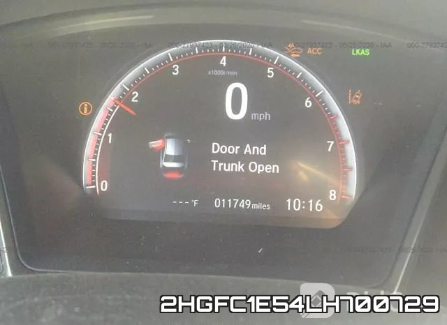 2HGFC1E54LH700729 фото 8