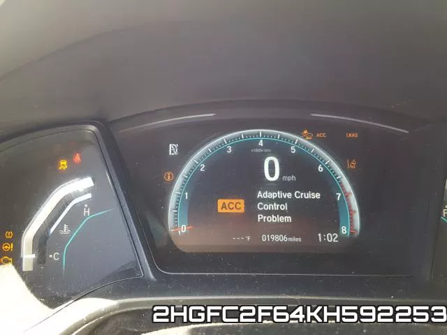 2HGFC2F64KH592253 фото 9