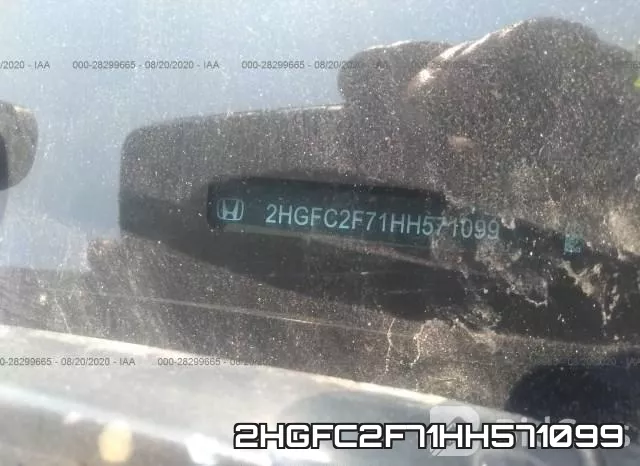 2HGFC2F71HH571099 фото 10